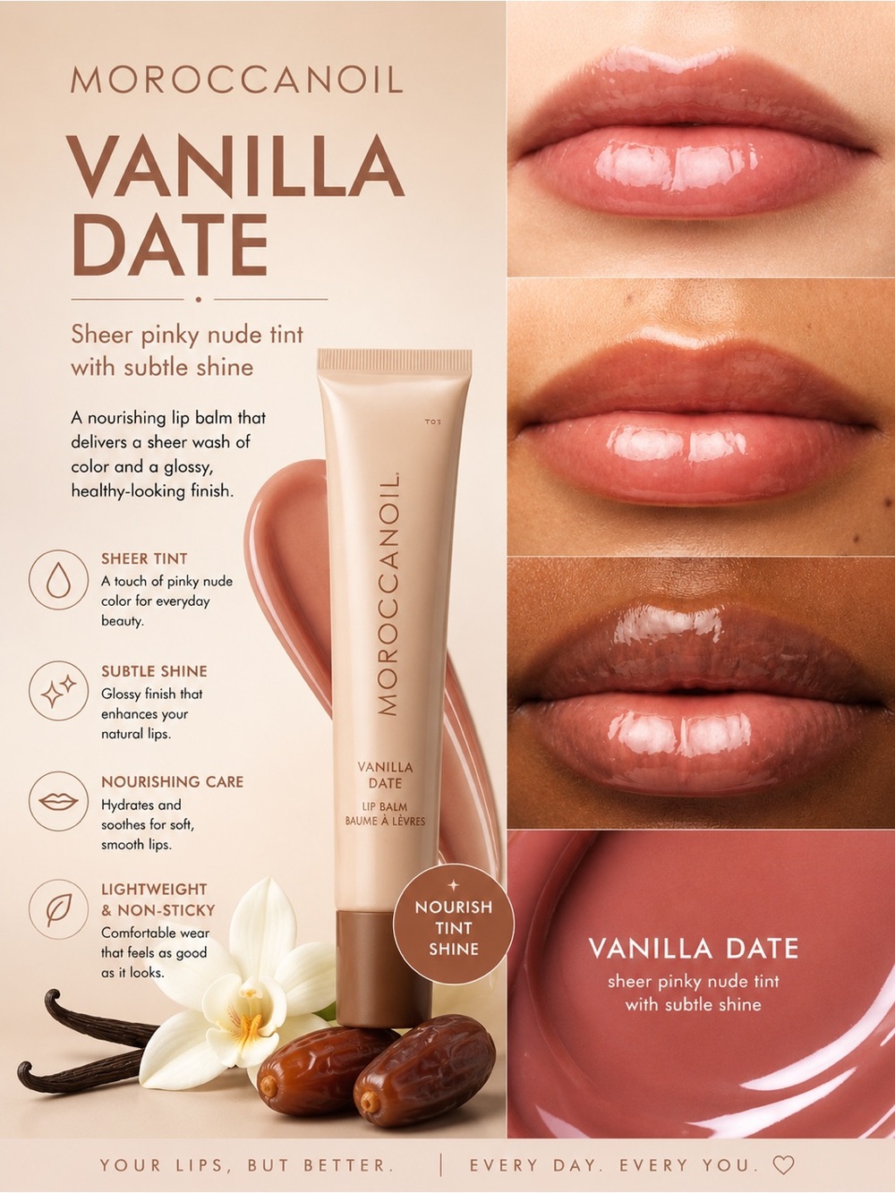 Moroccanoil Vanilla Date Lip Balm